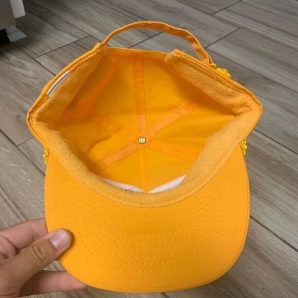 Vintage Yellow Zip Back Hat Whizard Guard - Picture 4 of 5